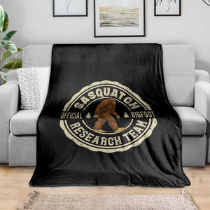 Funny Bigfoot Research Team Throw Blanket Retro Official Sasquatch Forest Stroll TS11 Print Your Wear
