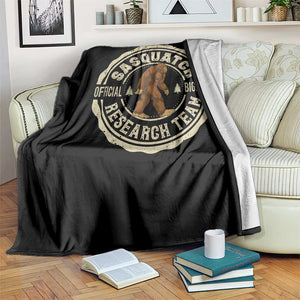 Funny Bigfoot Research Team Throw Blanket Retro Official Sasquatch Forest Stroll TS11 Print Your Wear