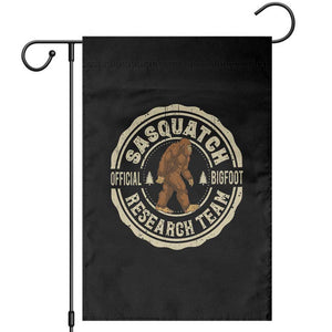 Funny Bigfoot Research Team Garden Flag Retro Official Sasquatch Forest Stroll TS11 Black Print Your Wear