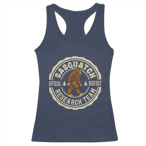 Funny Bigfoot Research Team Racerback Tank Top Retro Official Sasquatch Forest Stroll TS11 Navy Print Your Wear