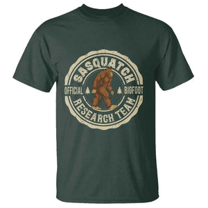 Funny Bigfoot Research Team T Shirt Retro Official Sasquatch Forest Stroll TS11 Dark Forest Green Print Your Wear