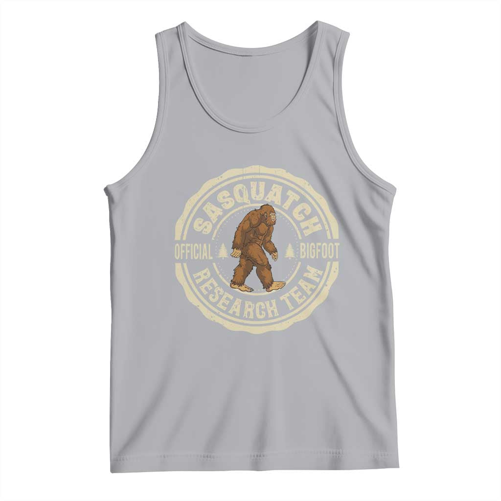 Funny Bigfoot Research Team Tank Top Retro Official Sasquatch Forest Stroll TS11 Athletic Heather Print Your Wear