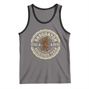 Funny Bigfoot Research Team Tank Top Retro Official Sasquatch Forest Stroll TS11 Deep Heather Black Print Your Wear