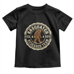 Funny Bigfoot Research Team Toddler T Shirt Retro Official Sasquatch Forest Stroll TS11 Black Print Your Wear