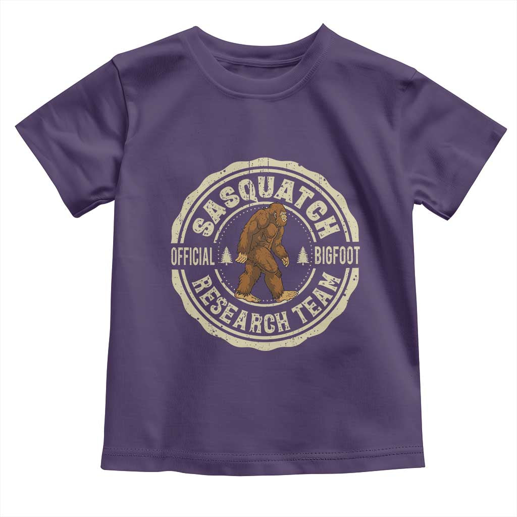 Funny Bigfoot Research Team Toddler T Shirt Retro Official Sasquatch Forest Stroll TS11 Purple Print Your Wear