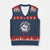 Funny When It Gets Hot My Top Comes Out V-Neck Knit Sweater Vest Off Road Car American Flag - Print Your Wear