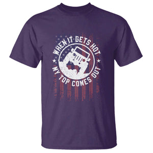 Funny When It Gets Hot My Top Comes Out T Shirt Off Road Car American Flag TS11 Purple Print Your Wear