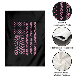 Off Road Car Wheel Pink Leopard Print American Flag Garden Flag TS11 Print Your Wear