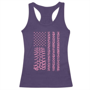 Off Road Car Wheel Pink Leopard Print American Flag Racerback Tank Top TS11 Purple Print Your Wear