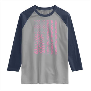 Off Road Car Wheel Pink Leopard Print American Flag Raglan Shirt TS11 Sport Gray Navy Print Your Wear