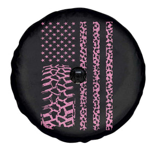 Off Road Car Wheel Pink Leopard Print American Flag Spare Tire Cover TS11 Print Your Wear