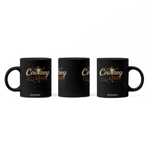 Funny Cowboy And Beer Coffee Mug Western Country Music Longhorn Skull TS11 Print Your Wear