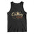 Funny Cowboy And Beer Tank Top Western Country Music Longhorn Skull TS11 Black Print Your Wear