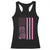 Off Road Car Wheel Vintage Pink American Flag Racerback Tank Top TS11 Black Print Your Wear