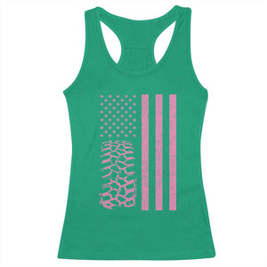 Off Road Car Wheel Vintage Pink American Flag Racerback Tank Top TS11 Irish Green Print Your Wear