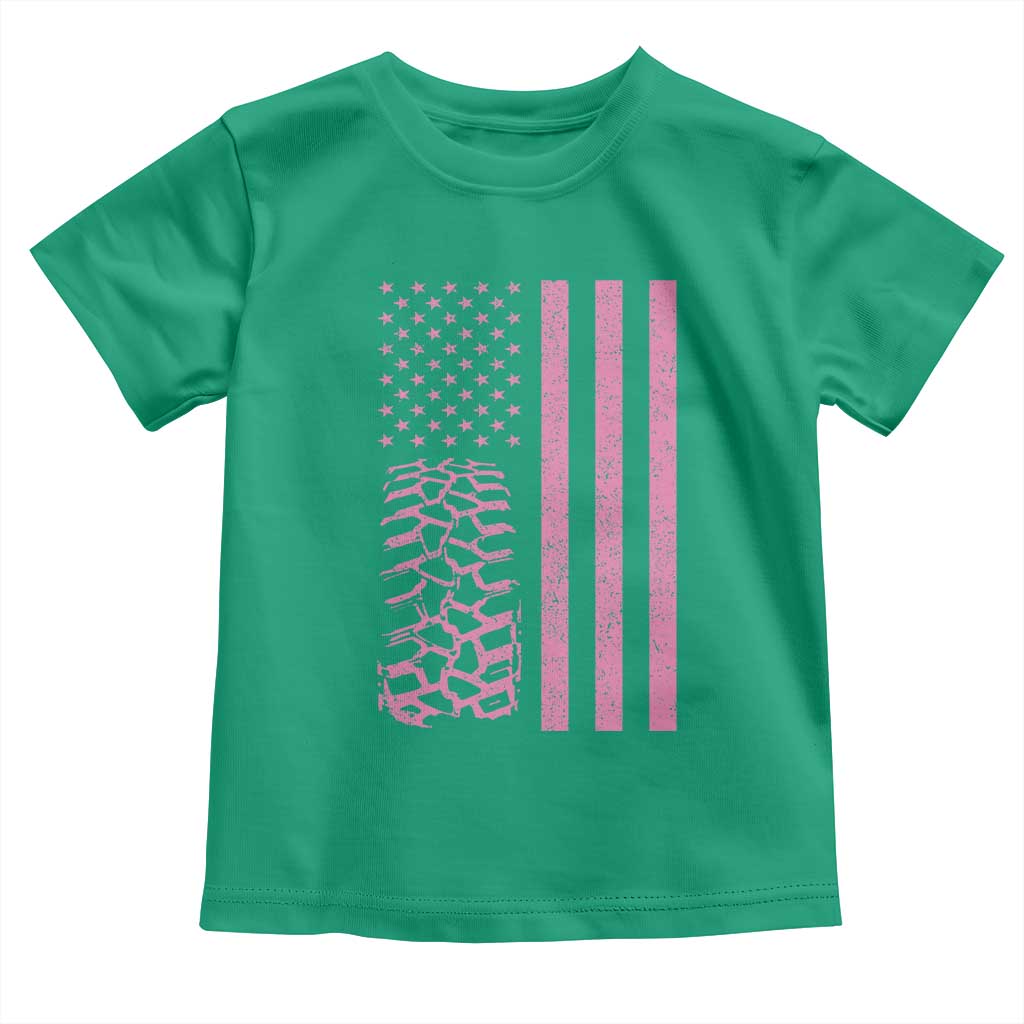 Off Road Car Wheel Vintage Pink American Flag Toddler T Shirt TS11 Irish Green Print Your Wear