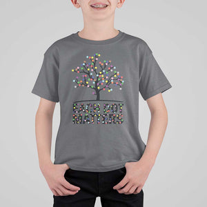 Happy Dot Day T Shirt For Kid Each Dot Matters Colorful Dots Tree TS11 Charcoal Print Your Wear