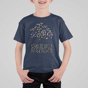 Happy Dot Day T Shirt For Kid Each Dot Matters Colorful Dots Tree TS11 Navy Print Your Wear