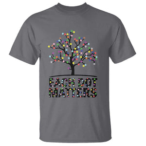 Happy Dot Day T Shirt Each Dot Matters Colorful Dots Tree TS11 Charcoal Print Your Wear