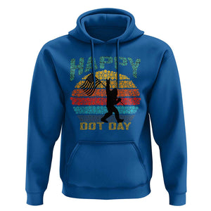 Happy Dot Day Bigfoot Hoodie American Flag Retro Sunset TS11 Royal Blue Print Your Wear