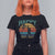 Happy Dot Day Bigfoot T Shirt For Women American Flag Retro Sunset TS11 Black Print Your Wear