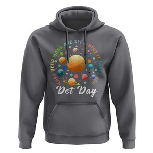Happy Dot Day Hoodie Make Your Mark See Where It Takes Planet Dots Sparkle Star TS11 Charcoal Print Your Wear