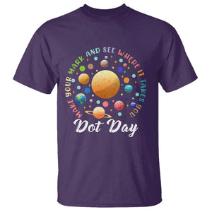 Happy Dot Day T Shirt Make Your Mark See Where It Takes Planet Dots Sparkle Star TS11 Purple Print Your Wear