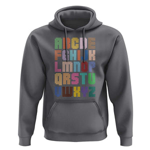 Funny Dot Day Hoodie Alphabet Kindergarten Teacher Student Colorful Polka Dot TS11 Charcoal Print Your Wear
