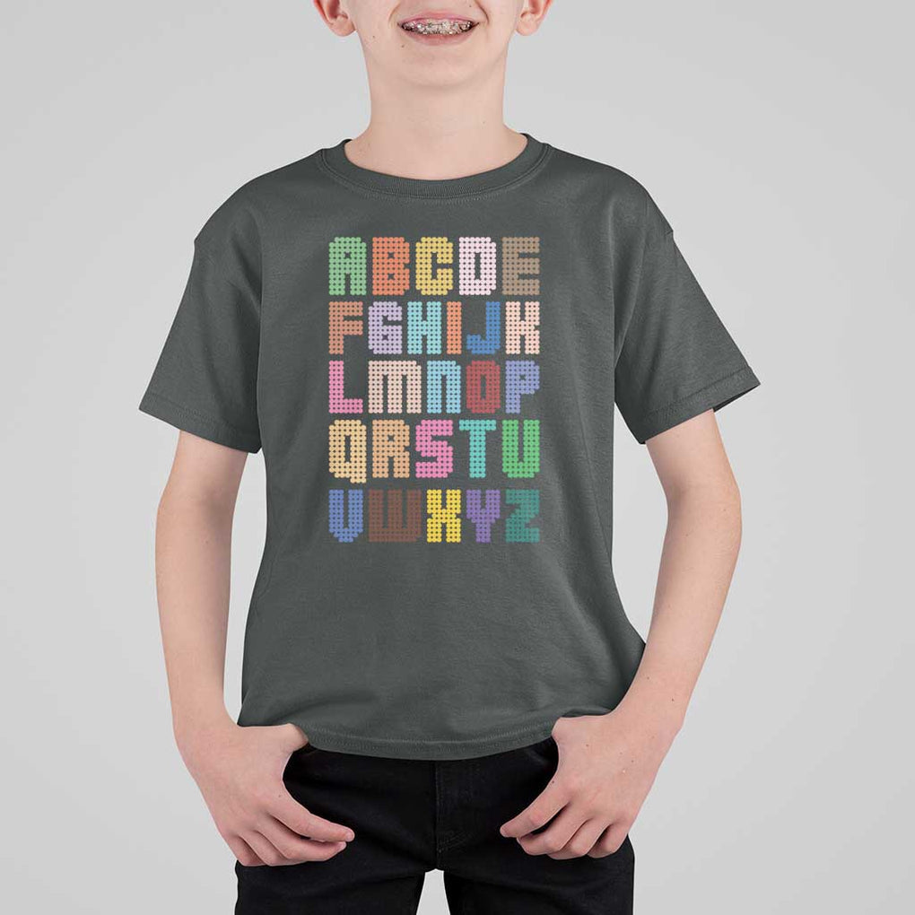 Funny Dot Day T Shirt For Kid Alphabet Kindergarten Teacher Student Colorful Polka Dot TS11 Dark Heather Print Your Wear
