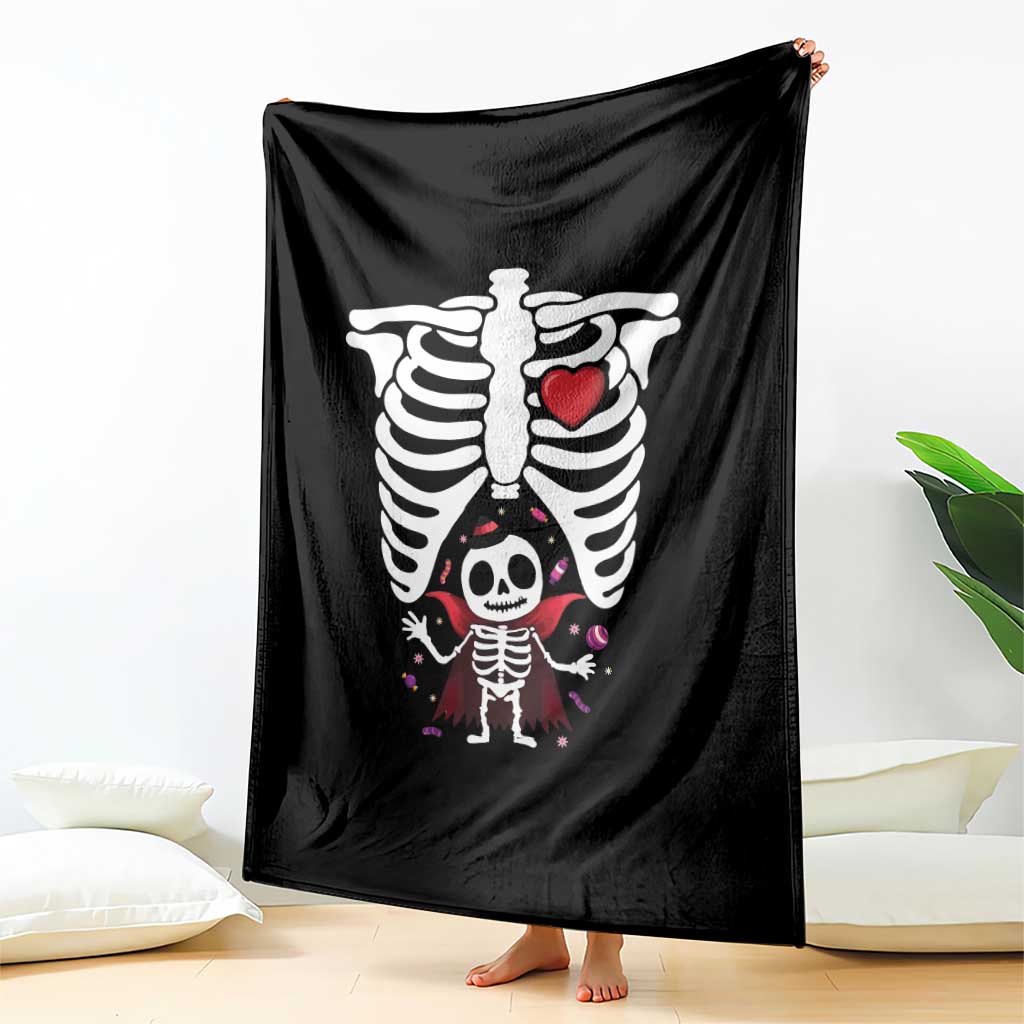 Pregnancy Announcement Throw Blanket Halloween Vampire Skeleton Monster Baby Pregnant Candy TS11 Print Your Wear