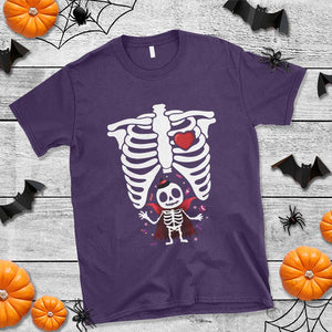 Pregnancy Announcement T Shirt Halloween Vampire Skeleton Monster Baby Pregnant Candy TS11 Purple Print Your Wear