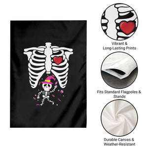 Pregnancy Announcement Garden Flag Halloween Witch Skeleton Monster Baby Pregnant Candy TS11 Print Your Wear