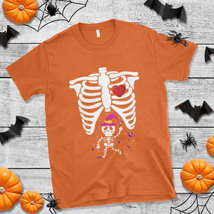 Pregnancy Announcement T Shirt Halloween Witch Skeleton Monster Baby Pregnant Candy TS11 Orange Print Your Wear