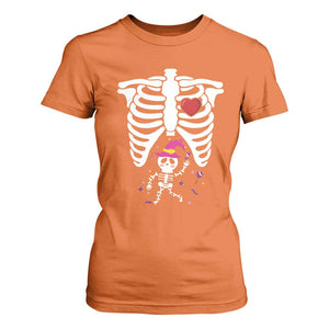 Pregnancy Announcement T Shirt For Women Halloween Witch Skeleton Monster Baby Pregnant Candy TS11 Orange Print Your Wear