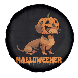 Funny Halloween Dachshund Spare Tire Cover Halloweener Pumpkin Wiener Dog TS11 Print Your Wear