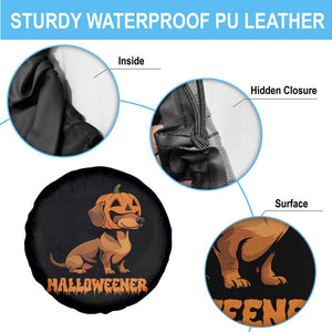 Funny Halloween Dachshund Spare Tire Cover Halloweener Pumpkin Wiener Dog TS11 Print Your Wear