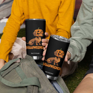 Funny Halloween Dachshund Tumbler Cup Halloweener Pumpkin Wiener Dog TS11 Print Your Wear