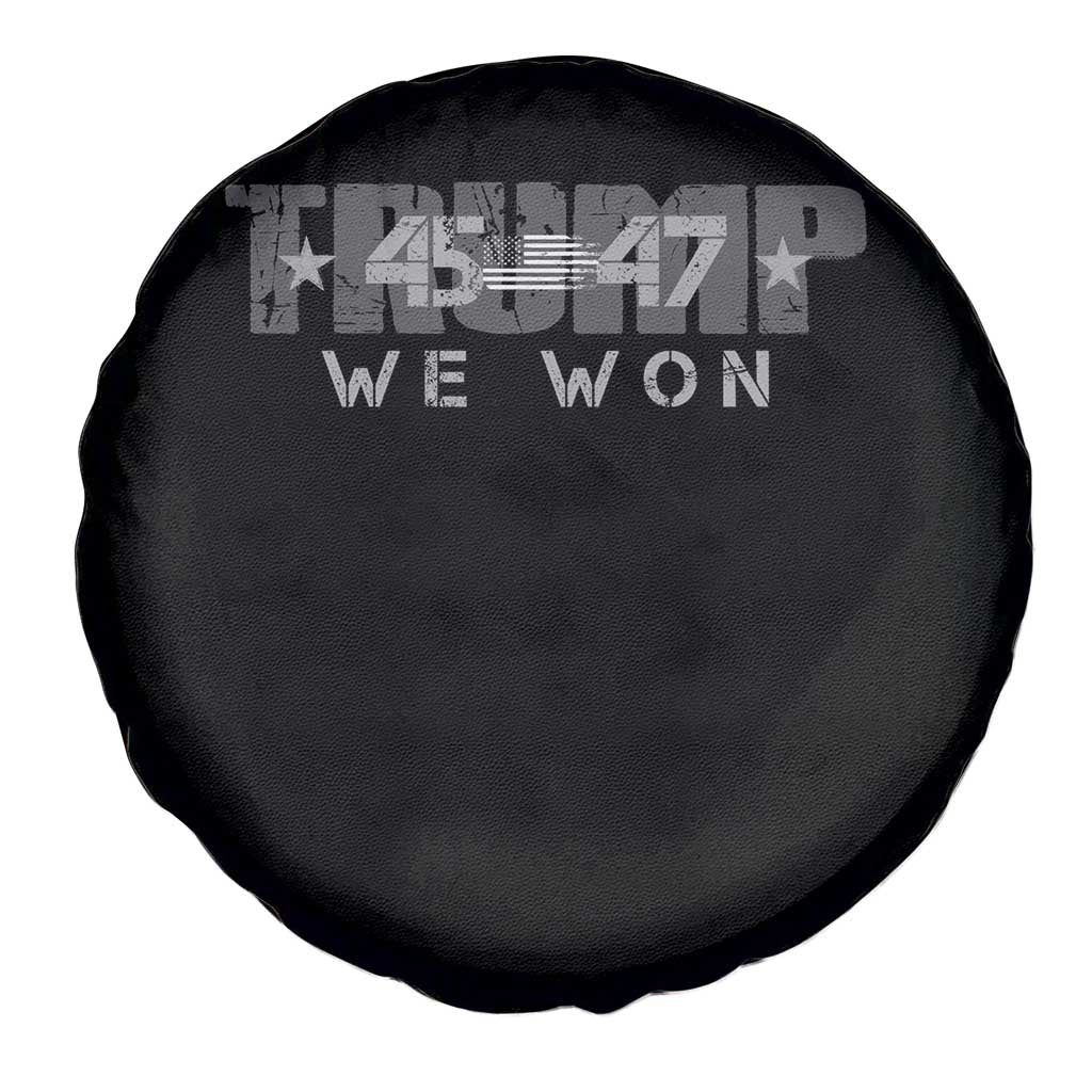 Trump Supporter 2024 Spare Tire Cover Trump 45 47 We Won Presidential Election TS11 Print Your Wear