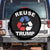 Funny Trump Garbage 2024 Spare Tire Cover Reuse Trump 45-47 TS11 No hole Black Print Your Wear