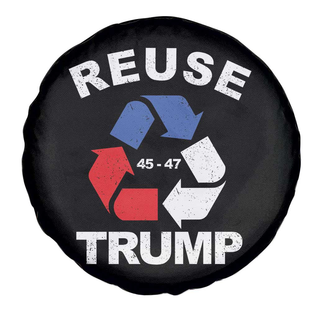 Funny Trump Garbage 2024 Spare Tire Cover Reuse Trump 45-47 TS11 Print Your Wear