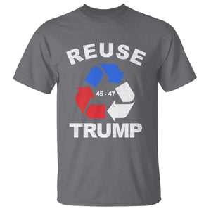 Funny Trump Garbage 2024 T Shirt Reuse Trump 45-47 TS11 Charcoal Print Your Wear