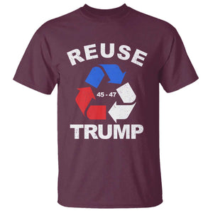 Funny Trump Garbage 2024 T Shirt Reuse Trump 45-47 TS11 Maroon Print Your Wear