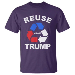 Funny Trump Garbage 2024 T Shirt Reuse Trump 45-47 TS11 Purple Print Your Wear