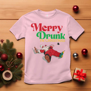 Funny Christmas Beers T Shirt Merry Drunk I'm Christmas Santa TS11 Light Pink Print Your Wear