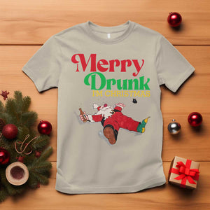Funny Christmas Beers T Shirt Merry Drunk I'm Christmas Santa TS11 Sand Print Your Wear