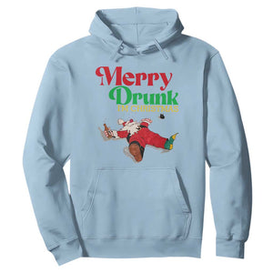 Funny Christmas Beers Hoodie Merry Drunk I'm Christmas Santa TS11 Light Blue Print Your Wear