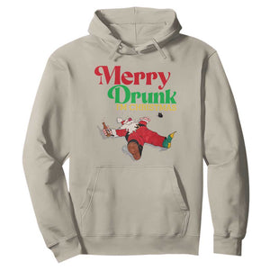 Funny Christmas Beers Hoodie Merry Drunk I'm Christmas Santa TS11 Sand Print Your Wear