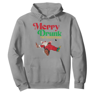 Funny Christmas Beers Hoodie Merry Drunk I'm Christmas Santa TS11 Sport Gray Print Your Wear