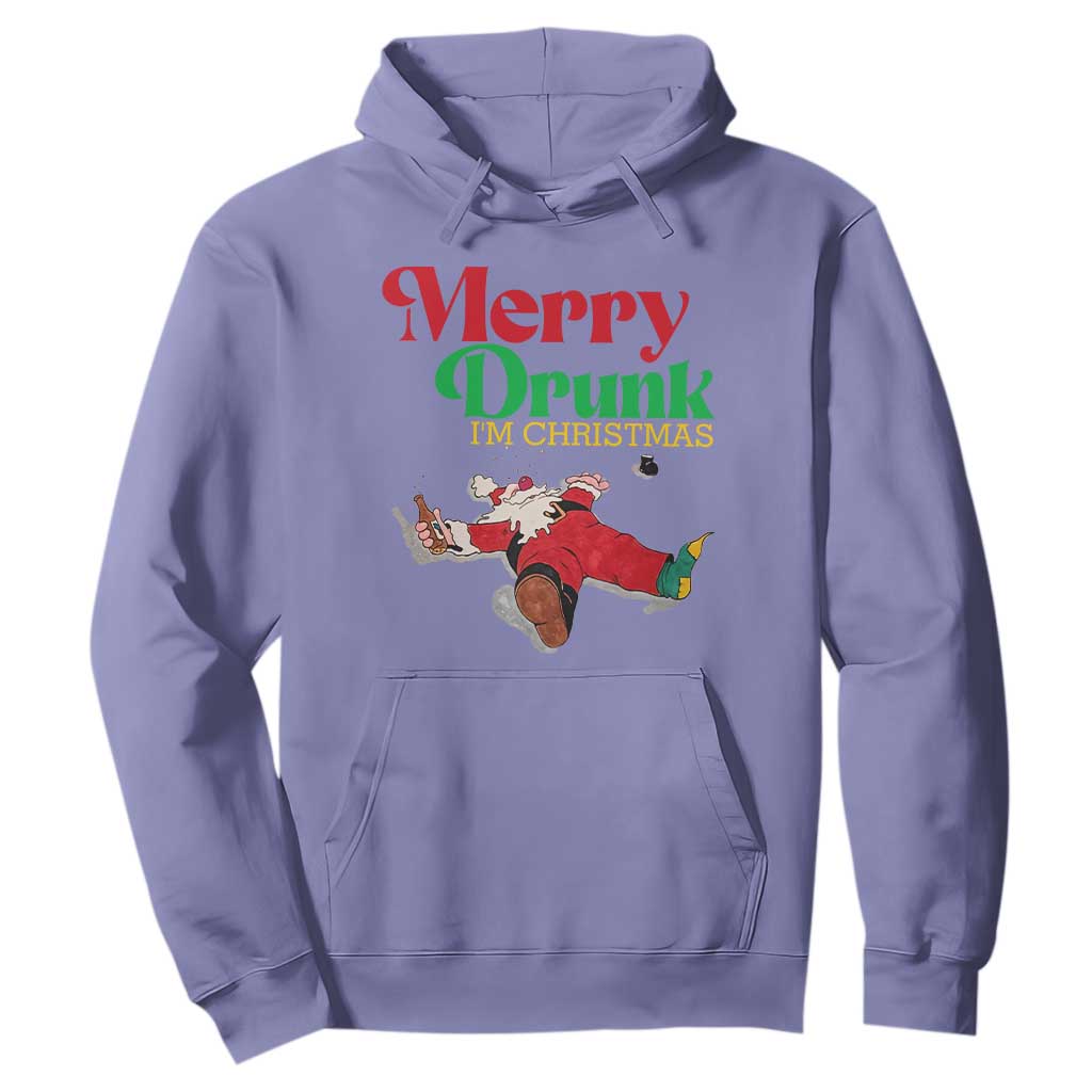 Funny Christmas Beers Hoodie Merry Drunk I'm Christmas Santa TS11 Violet Print Your Wear