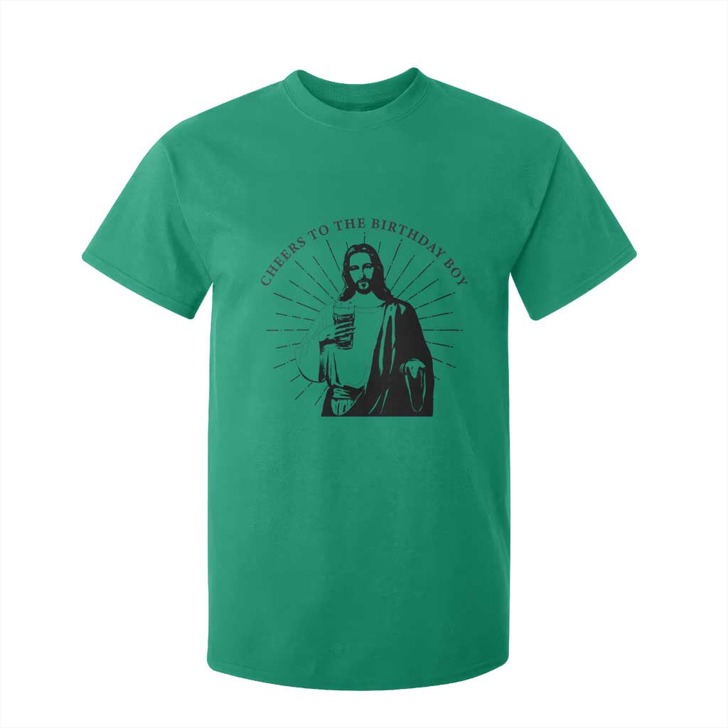 Funny Cheers To The Birthday Boy T Shirt For Kid Christmas Christian Faith TS11 Irish Green Print Your Wear